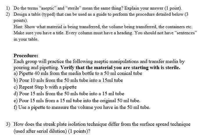 What does store sterile mean