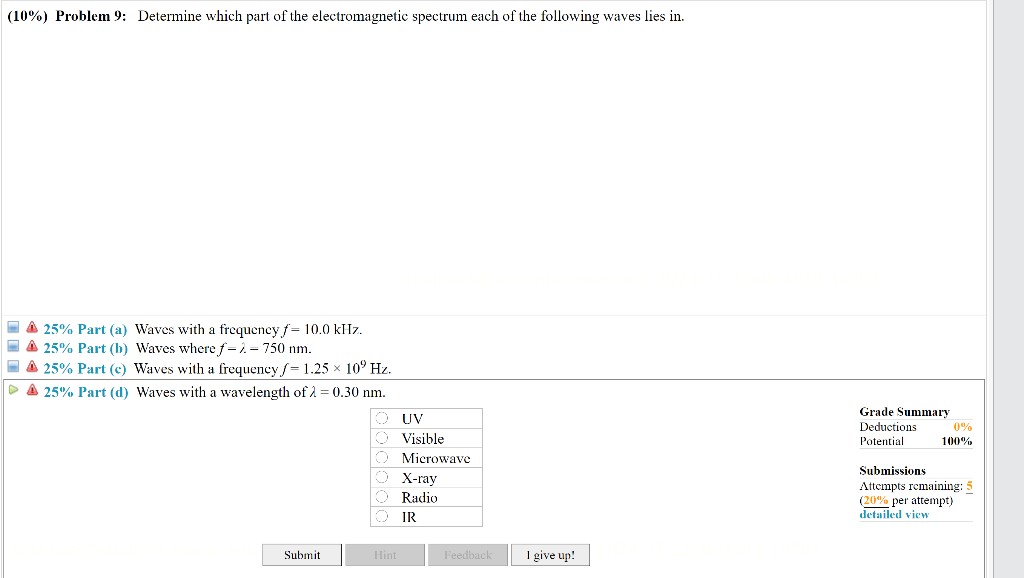 10 Problem 9 Determine Which Part Of The Chegg Com