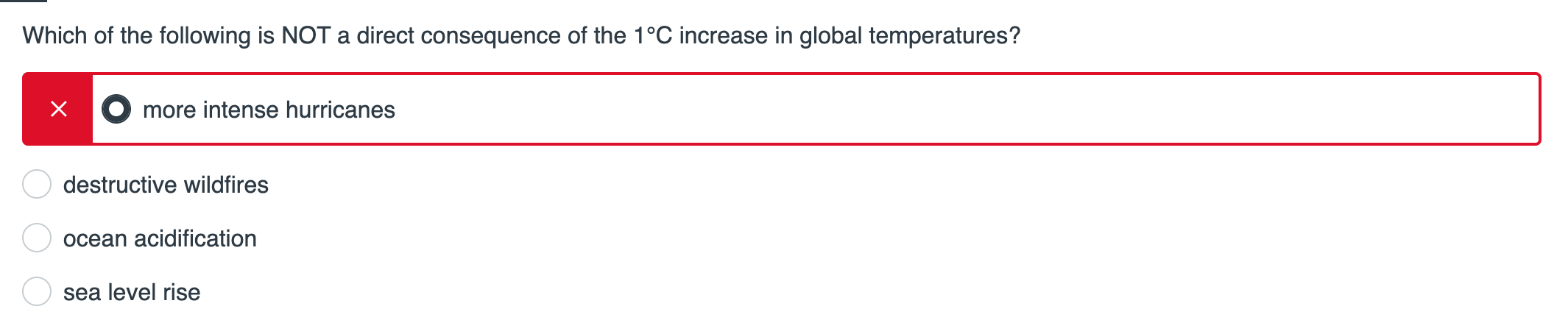 Solved Which of the following is NOT a direct consequence of | Chegg.com