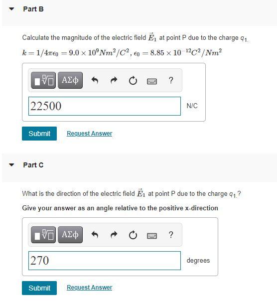 Solved Point charge 91 = -4.00 nC is at the origin and point | Chegg.com