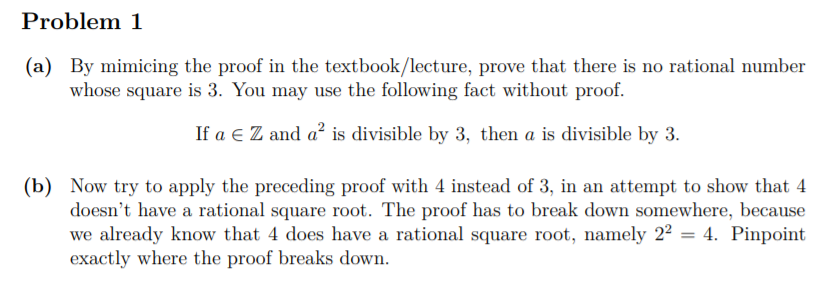 Solved Problem 1 A By Mimicing The Proof In The 7140