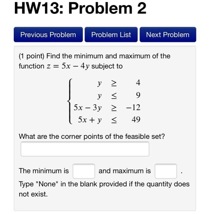 Solved HW13: Problem 2 Previous Problem Problem List Next | Chegg.com