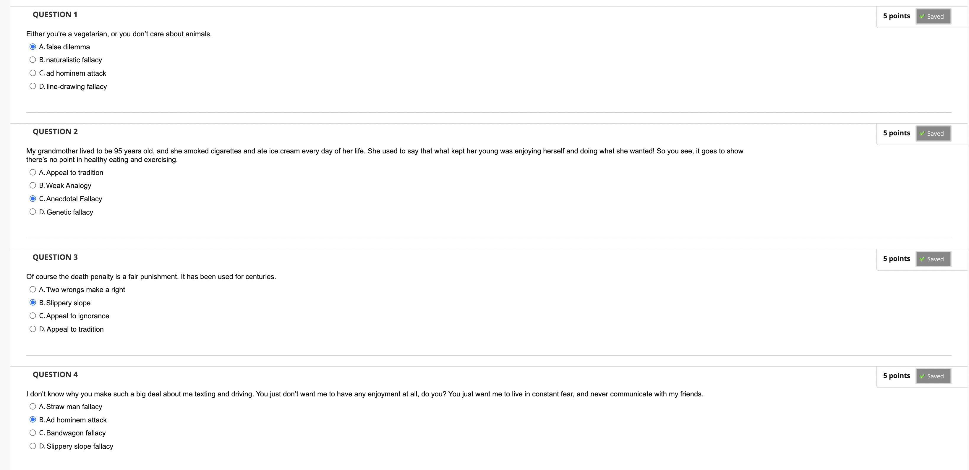 Solved QUESTION 1 ther you're a vegetarian, or you don't