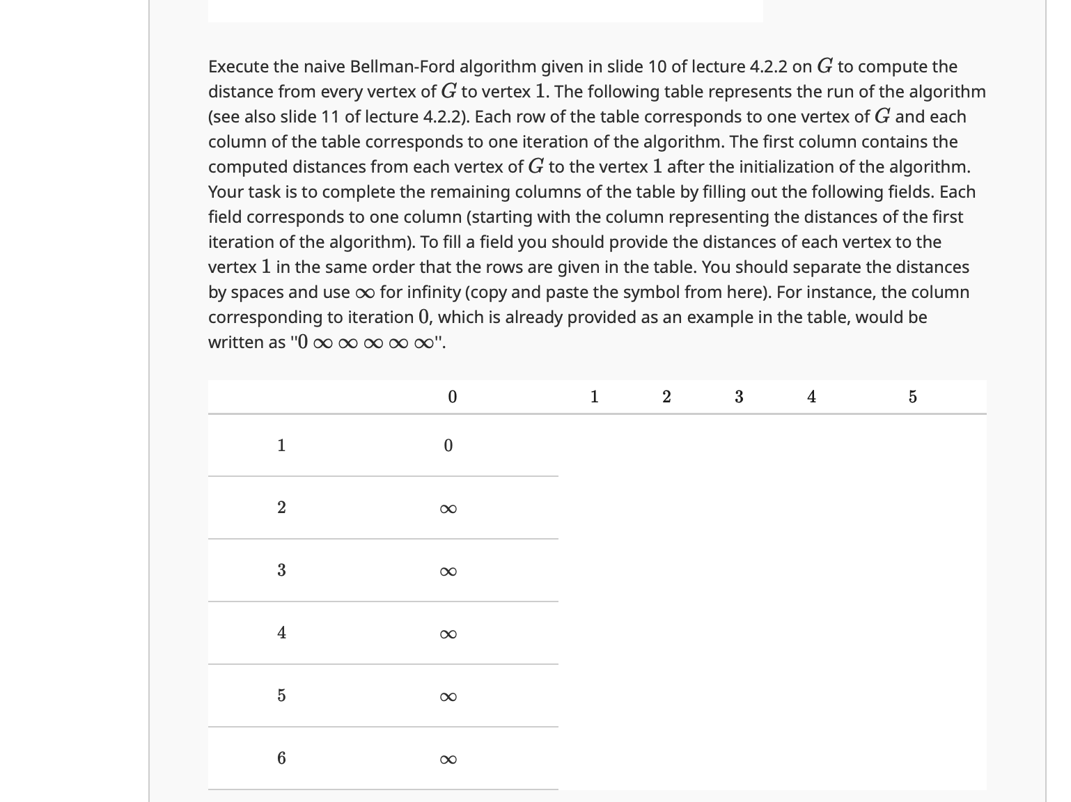 Solved Consider the following directed graph G=(V,E) with | Chegg.com