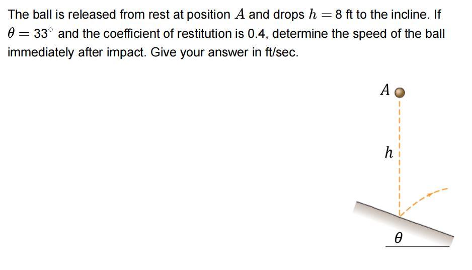 Solved The Ball Is Released From Rest At Position A And | Chegg.com