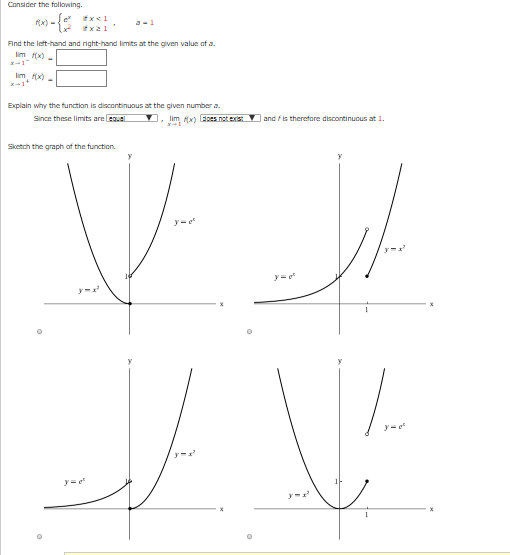 Solved Consider the following. Find the left-hand and | Chegg.com