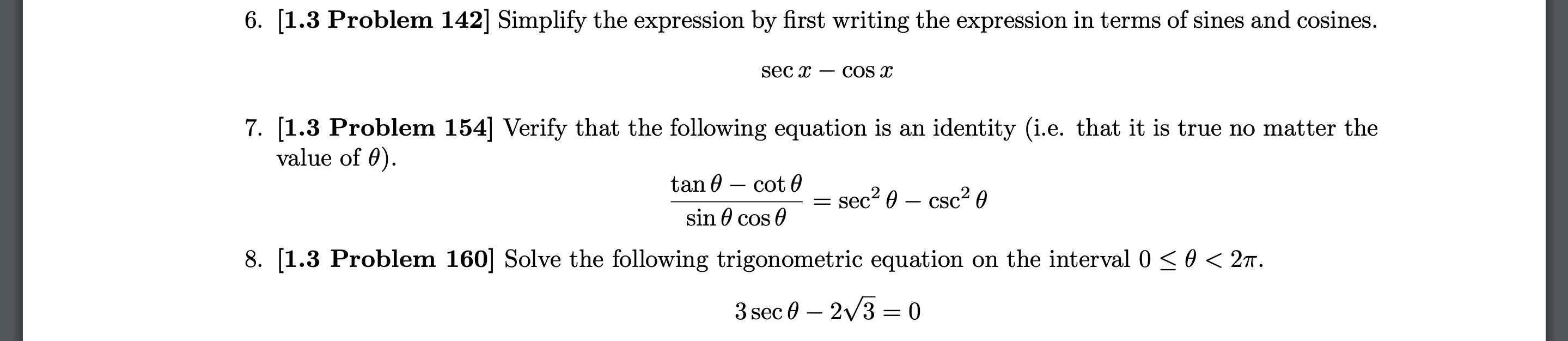 Solved 6. [1.3 Problem 142] Simplify the expression by first | Chegg.com