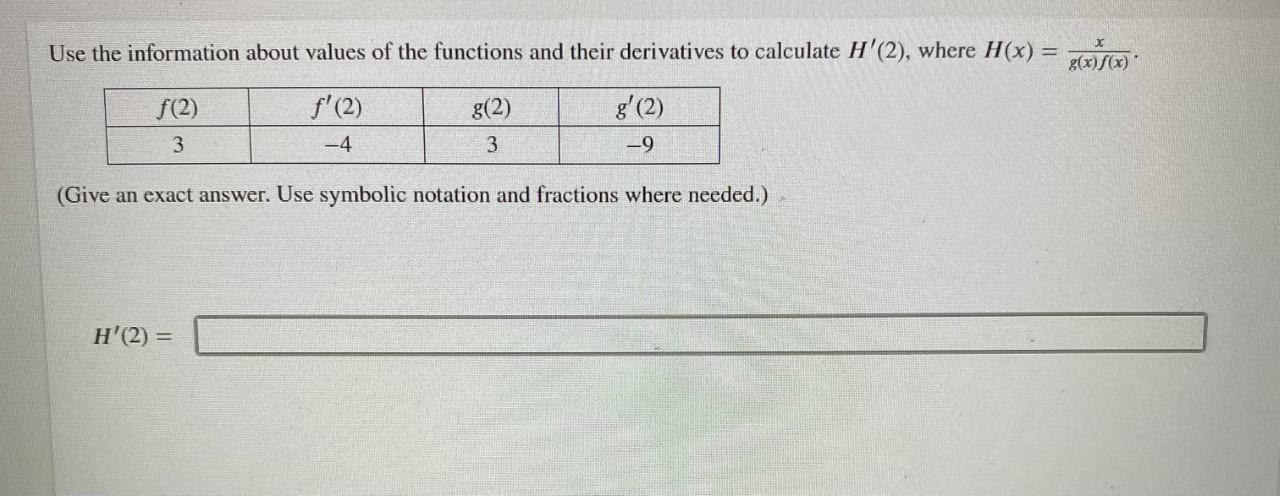 Solved Use the information about functions and their | Chegg.com