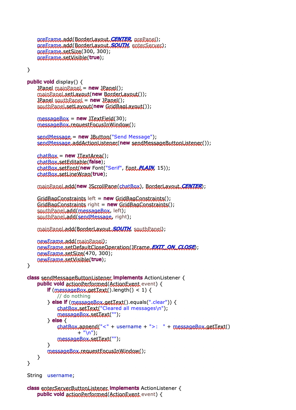 Please comment the important lines in the .java file | Chegg.com