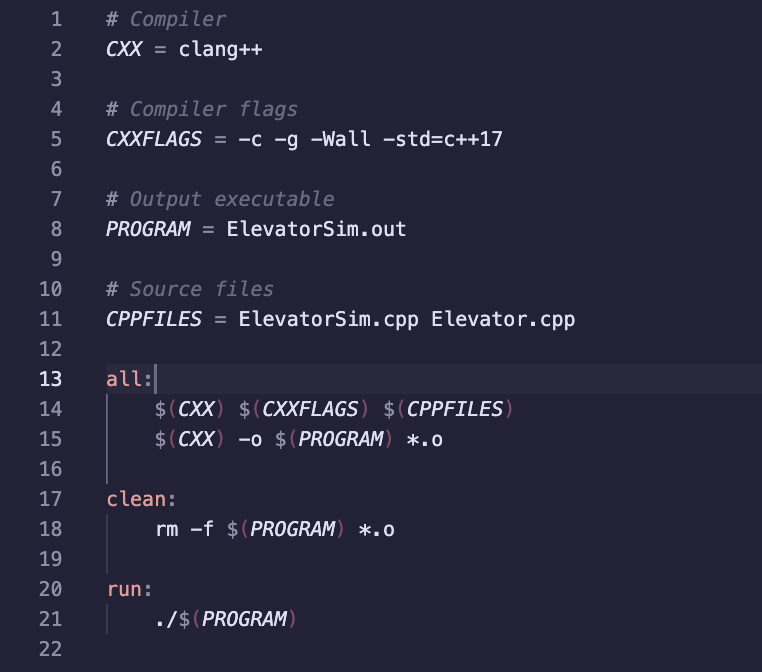 Solved I made a makefile attatched below. It seems to be | Chegg.com