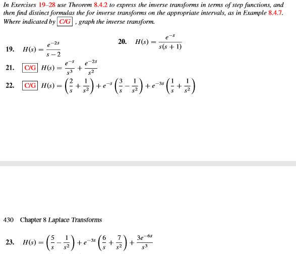 Solved The Second Shifting Theorem Replacing G By G 1 T Chegg Solved The Second Shifting Theorem Replacing G By G 1 T Chegg