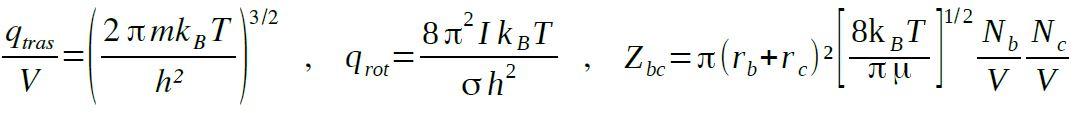 Solved For the reaction between two atoms B and C in the gas | Chegg.com