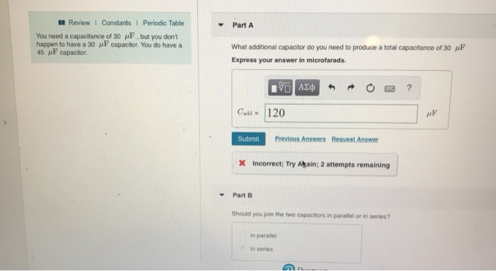 Solved l Review 1 Constants Periodic Table Part A You need a | Chegg.com