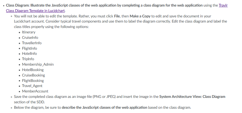 Solved Class Diagram: Illustrate the JavaScript classes of | Chegg.com