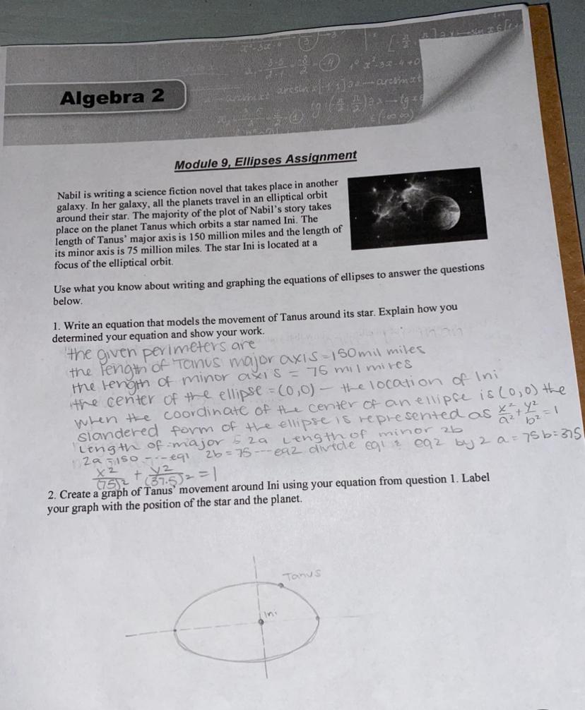 module 9 ellipses assignment