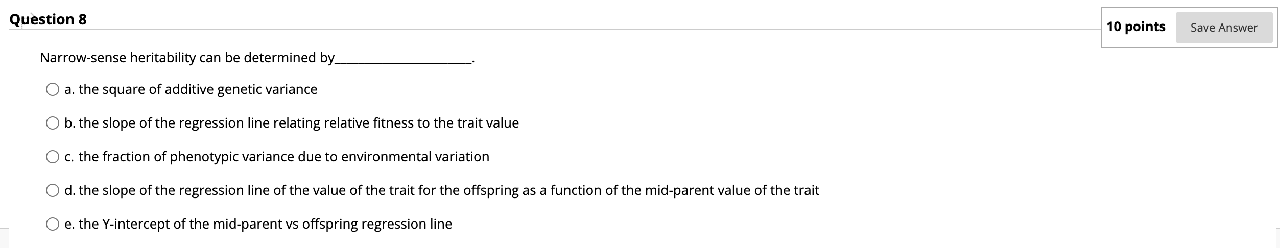 Solved Question 8 10 points Save Answer Narrow-sense | Chegg.com
