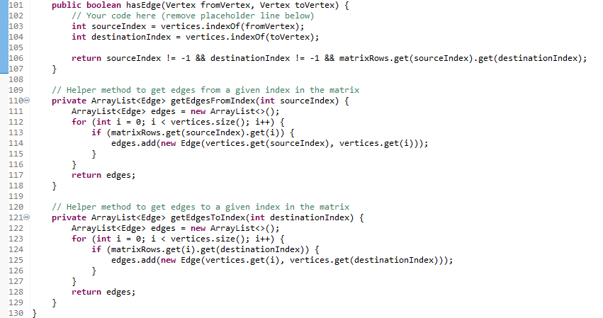 Solved 14.11 Graph representations JAVAI need help finishing | Chegg.com