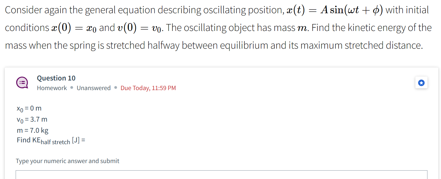 Solved Consider again the general equation describing | Chegg.com