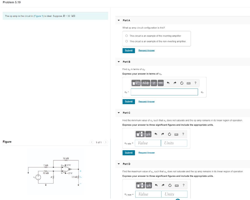 Solved Problem 5.19 The Op Amp In The Circuit In (Figure 1) | Chegg.com