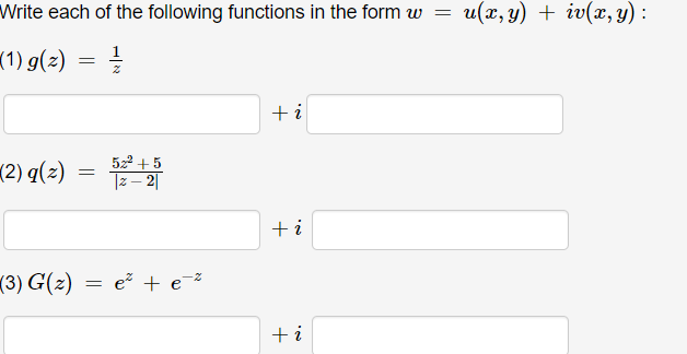 Solved Write each of the following functions in the form | Chegg.com