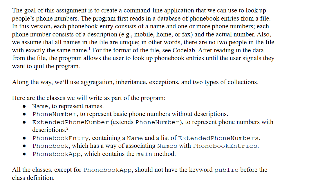Solved: IN JAVA In This Version, You Will Be Adding Some I... | Chegg.com