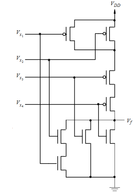 Solved Provide For A Logic Table For The CMOS Logic Circuit | Chegg.com