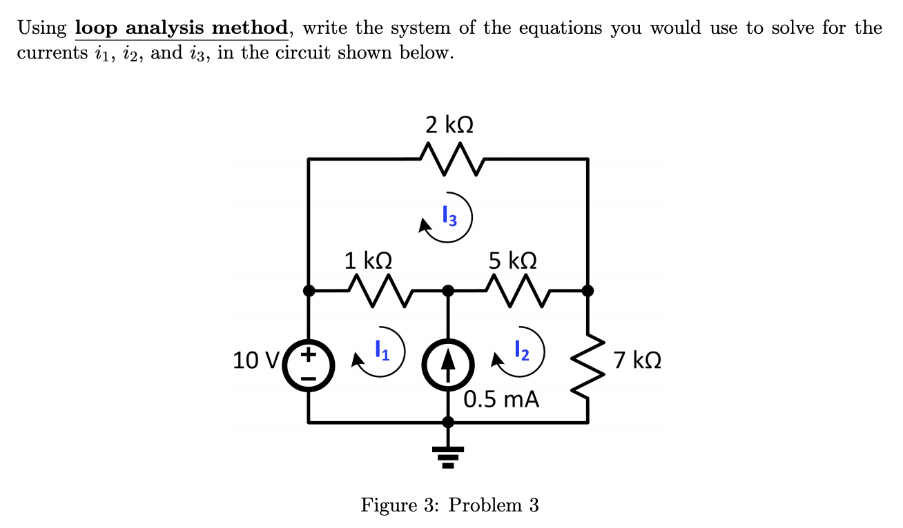 Solved Using Loop Analysis Method, Write The System Of The | Chegg.com