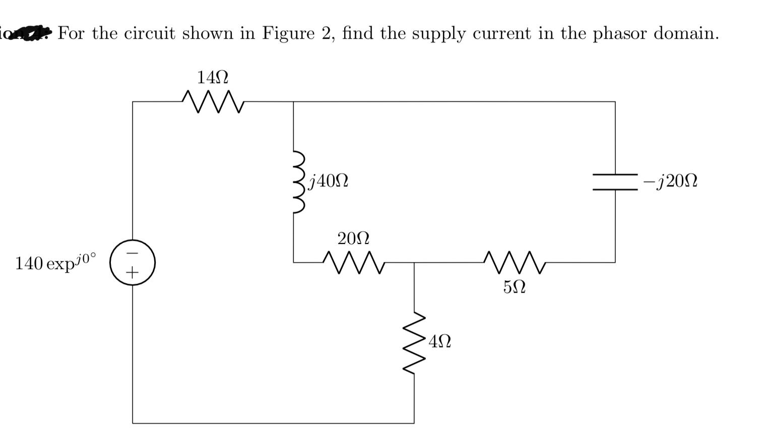 Solved For the circuit shown in Figure 2, find the supply | Chegg.com