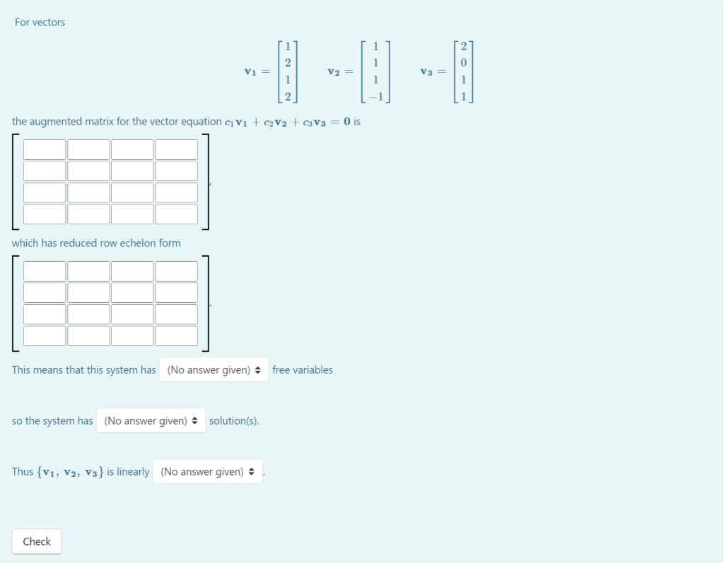 Solved For vectors 2 0 V1 = V2 = V3 = 1 1 2 1 1 the | Chegg.com