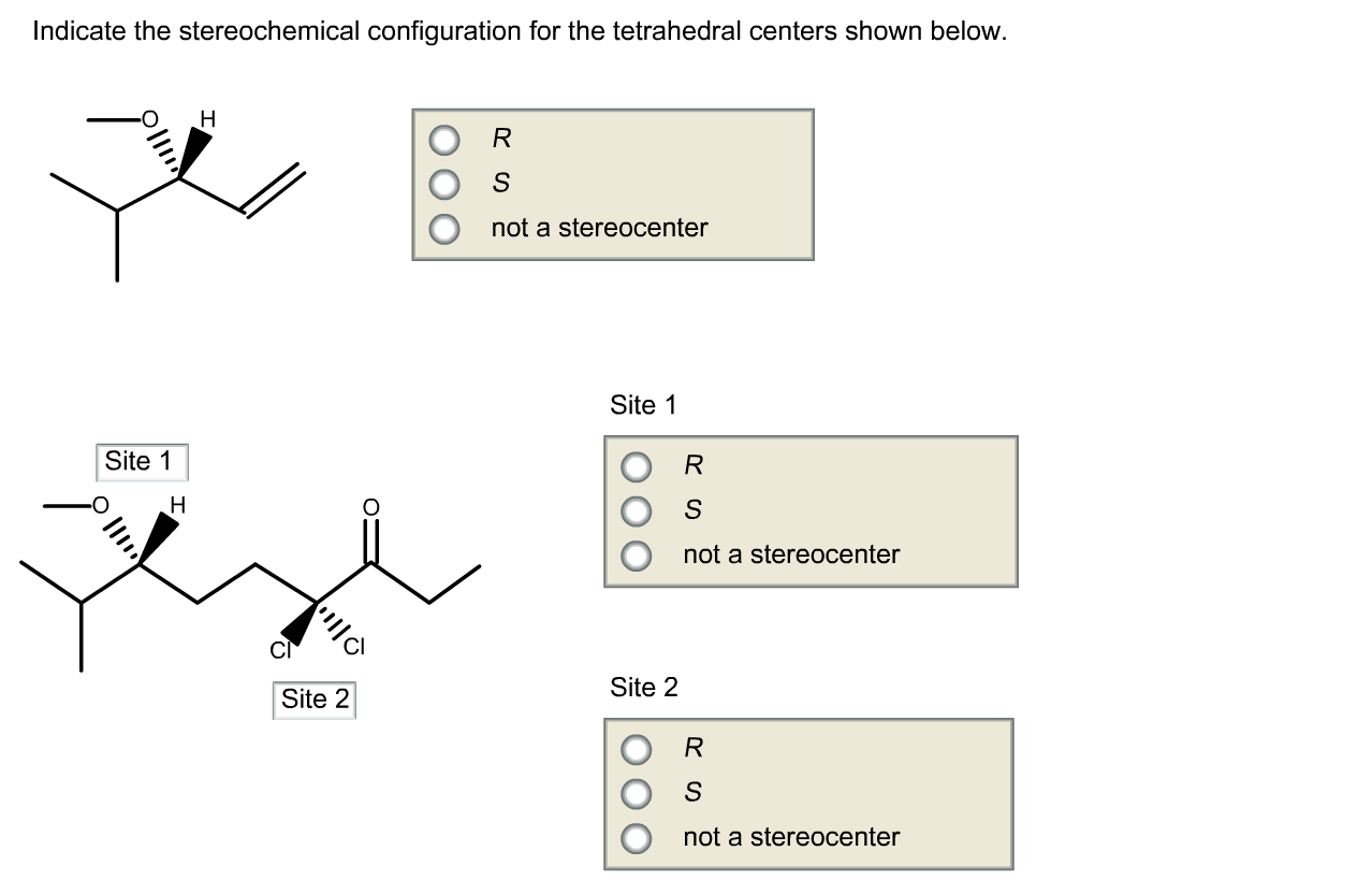 Solved Indicate the stereochemical configuration for the | Chegg.com