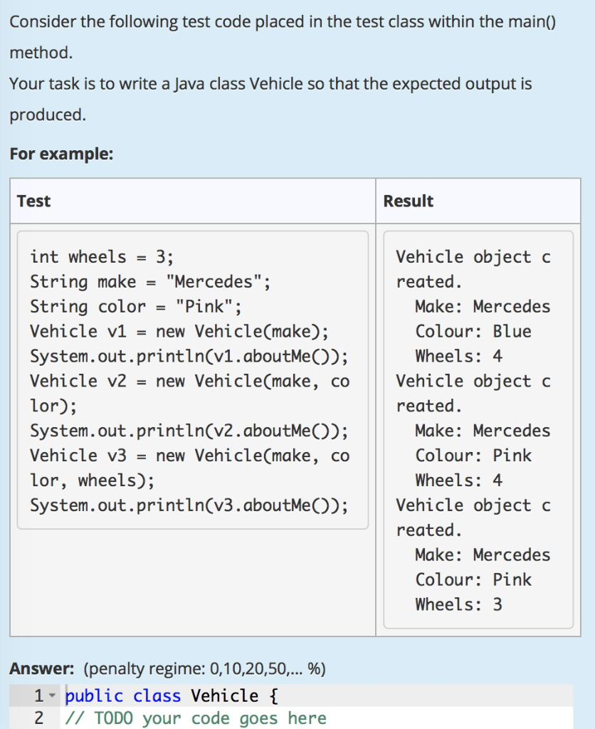 Solved Consider the following test code placed in the test | Chegg.com