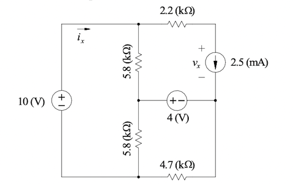 Solved 3. For the circuit shown in problem 1 above: a. Use | Chegg.com