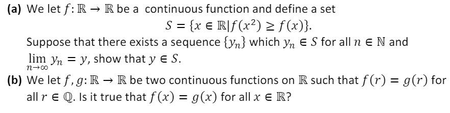 Solved A We Let F R R Be A Continuous Function And De Chegg Com