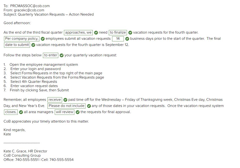 ROUTINE REQUEST TO EMPLOYEES Relevant ConceptsRoutine | Chegg.com