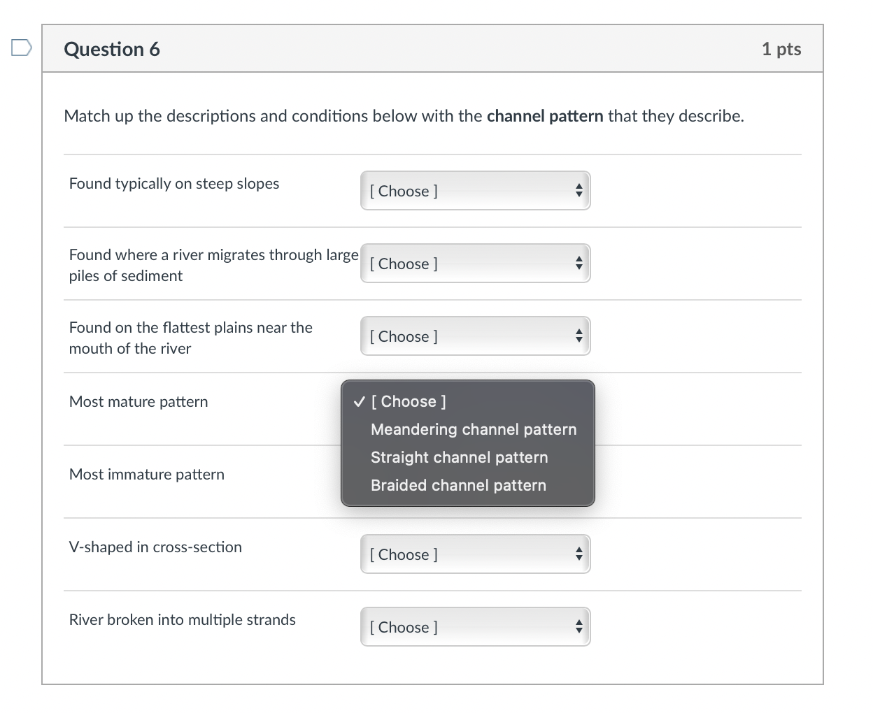 Solved Match up the descriptions and conditions below with | Chegg.com