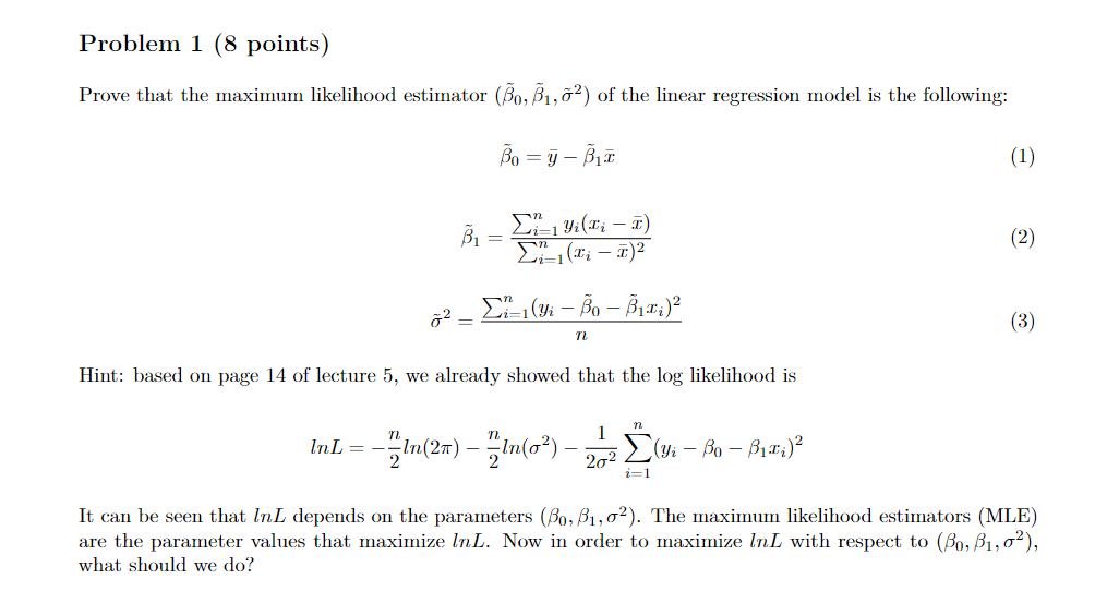 Solved Problem 1 (8 points) Prove that the maximum | Chegg.com