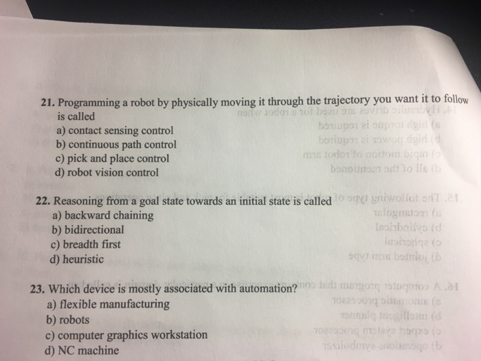 Robot Movement Llr Java Program Question Paper Solved 21. Programming a robot by physically moving it | Chegg.com