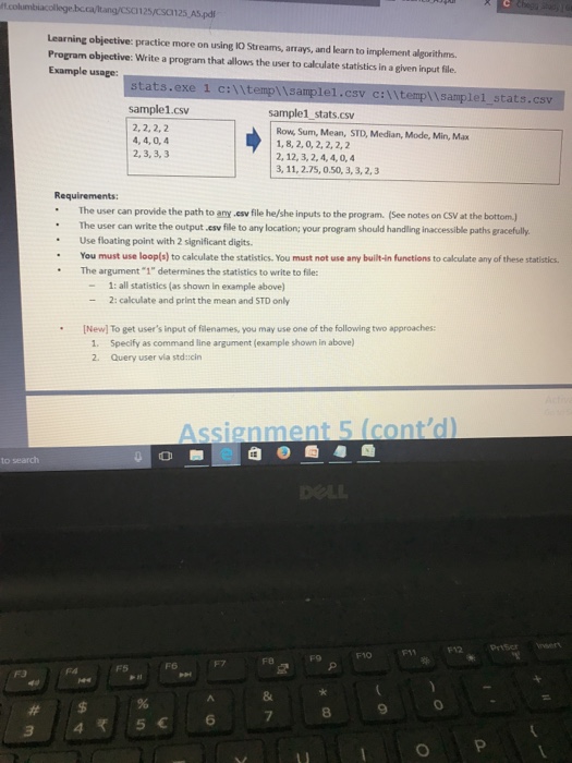 Solved tang/CSC1125/csa125 AS.pdi Learning objective: | Chegg.com