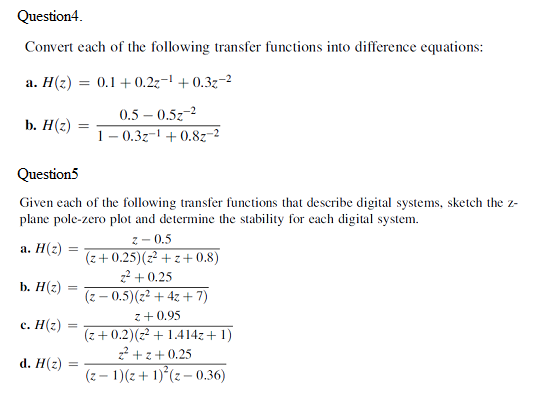 Solved Question Convert Each Of The Following Transfer Chegg Com