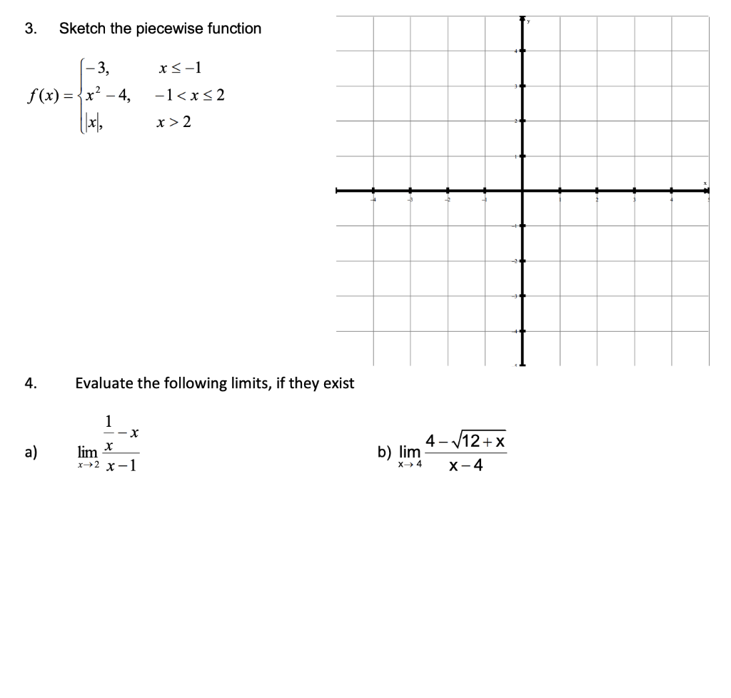 Solved 3. Sketch the piecewise function X