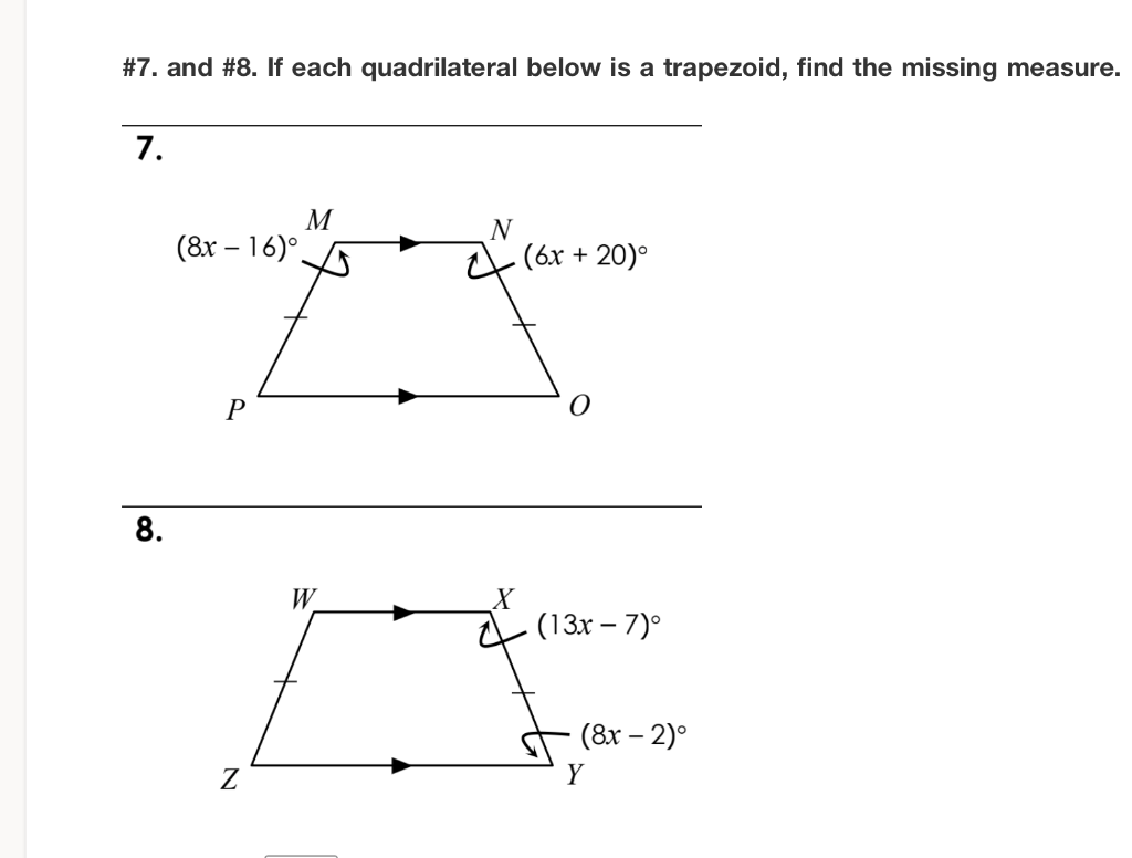 How To Find Missing Measures Of A Trapezoid