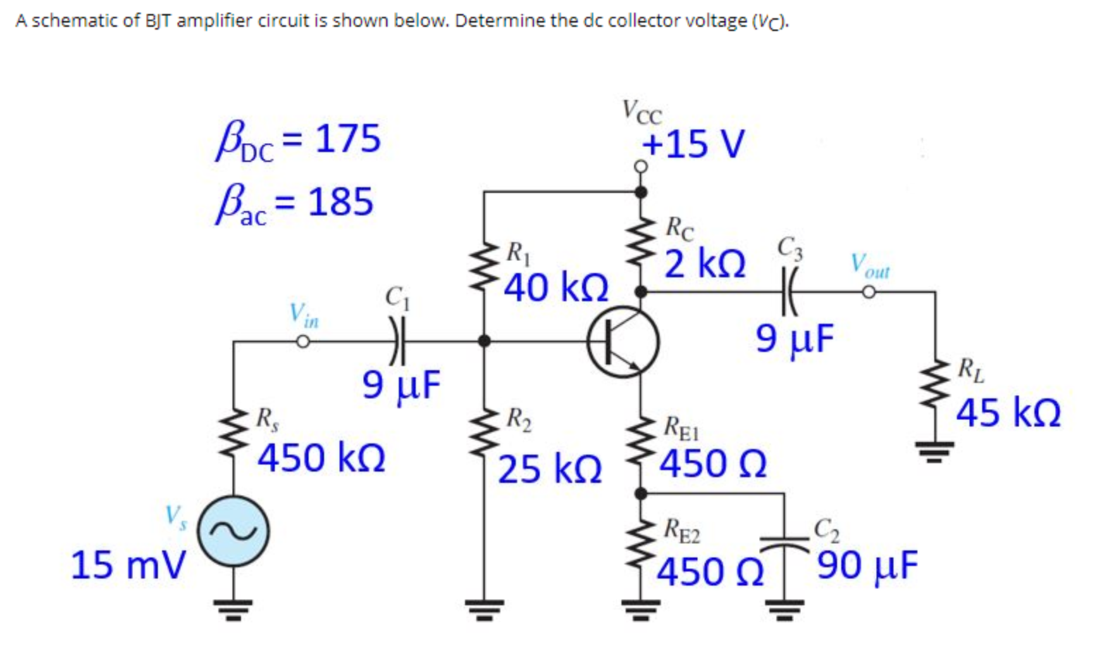 Differential Amplifier Using Bjt Circuit Diagram