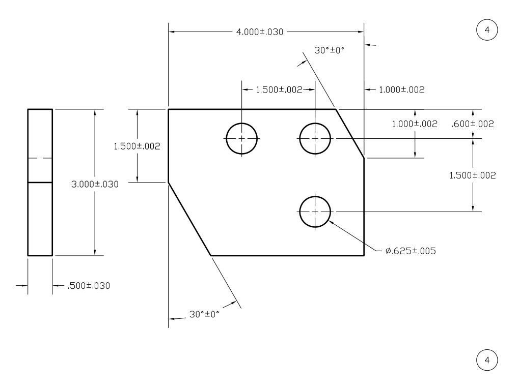 Please Use Gd T To Show Flatness Perpendicularity Chegg Com