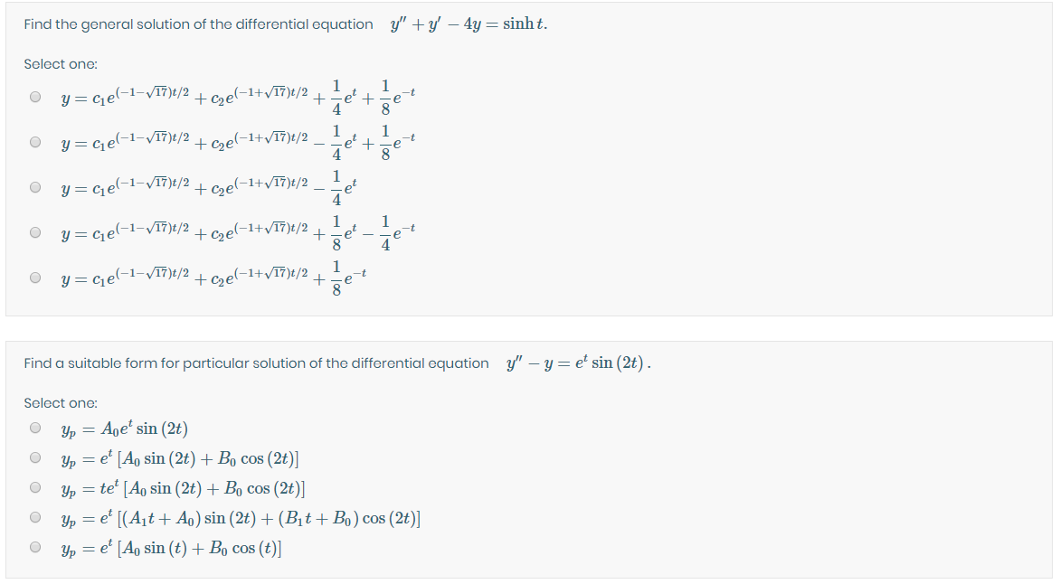 Solved Find A Particular Solution Of The Differential Equ Chegg Com