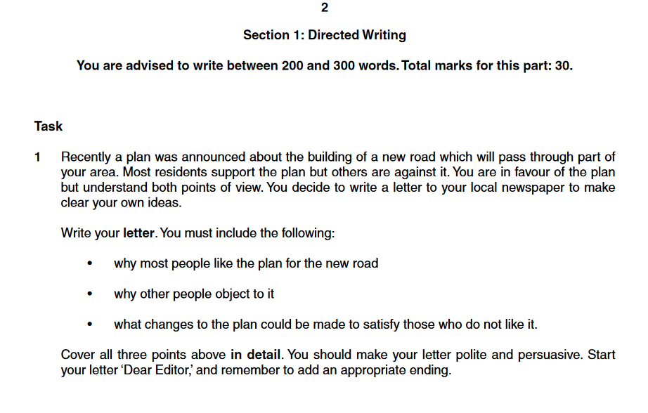 how to write a talk in directed writing