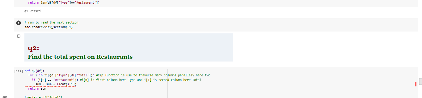 Solved In Python, without using numpy nor any looping or | Chegg.com