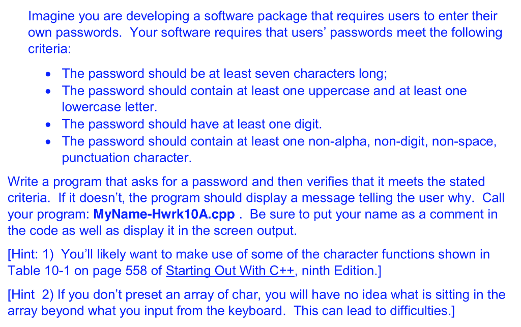 Solved Imagine you are developing a software package that | Chegg.com