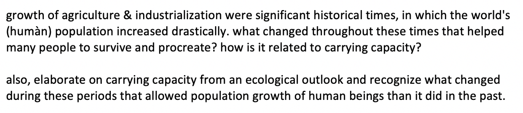 Solved World Population Growth 7 5 Industrial Revolution | Chegg.com