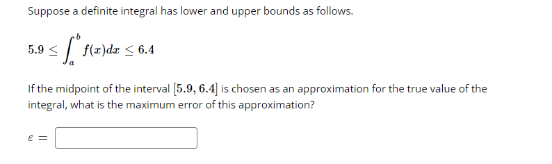 Solved Find lower and upper bounds for the area between the | Chegg.com