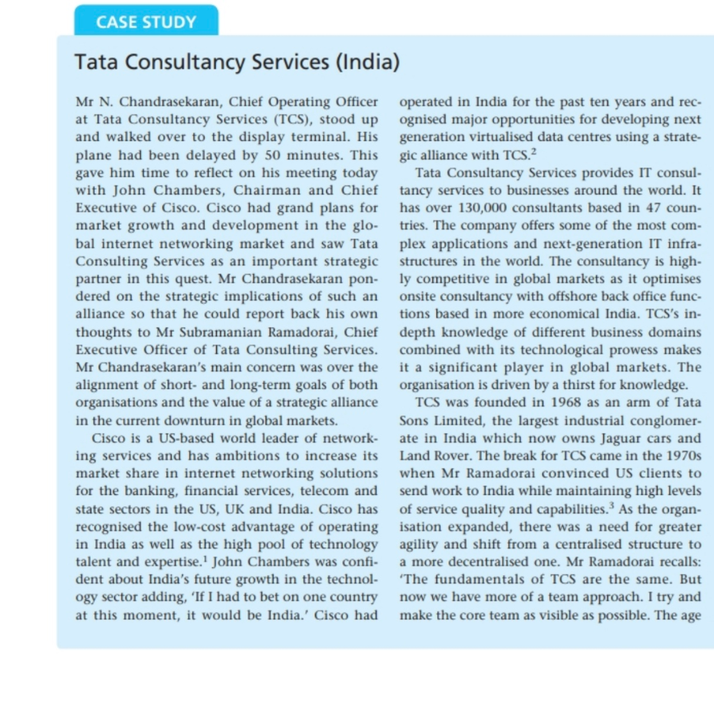 case study on tata consultancy services